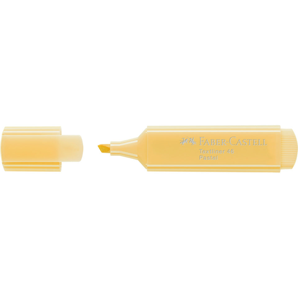 Textmarker Superfluorescent 46, 1-5mm, pastell vanille FABER CASTELL 154667