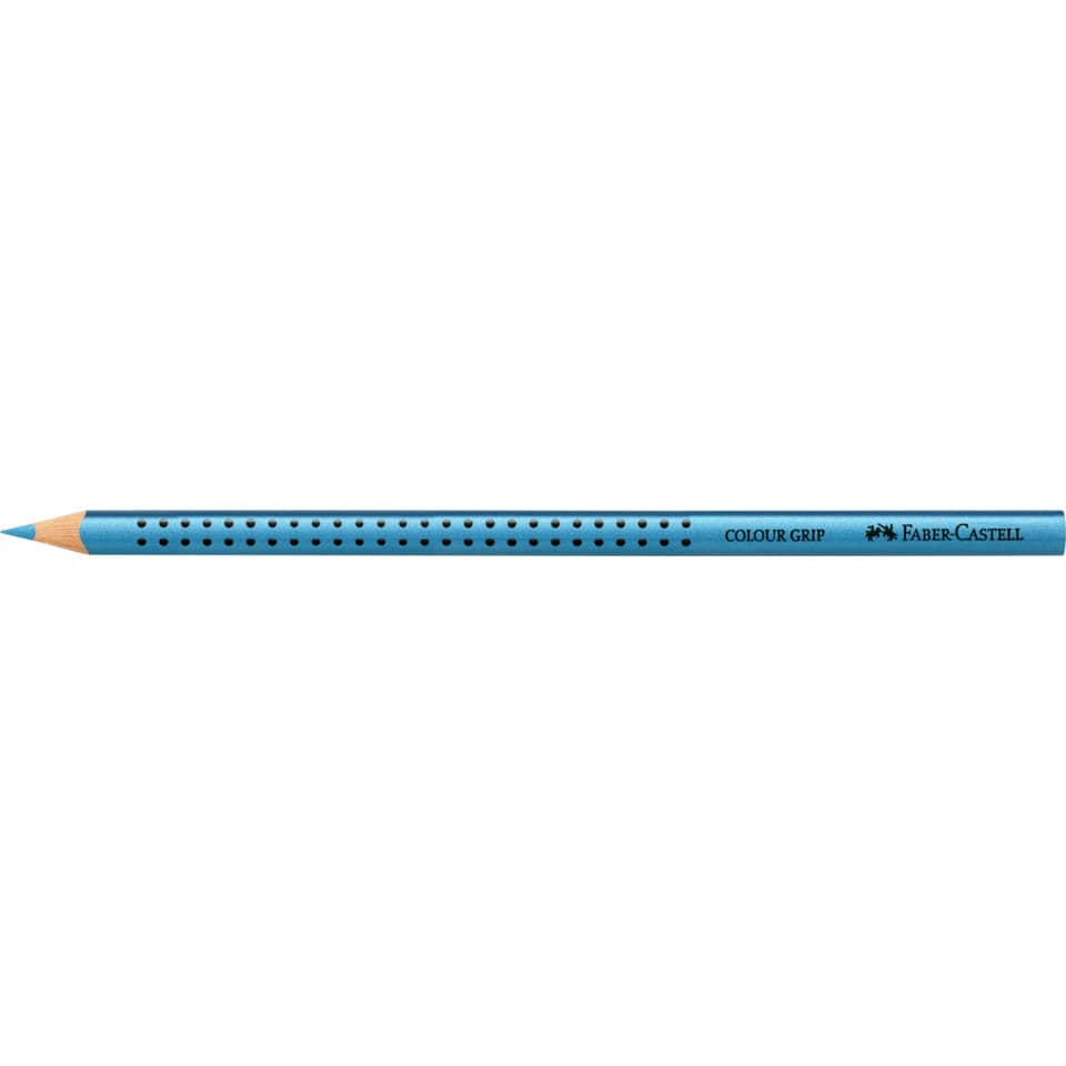 Farbstift Colour Grip, 3mm, Blau Metallic FABER CASTELL 112486