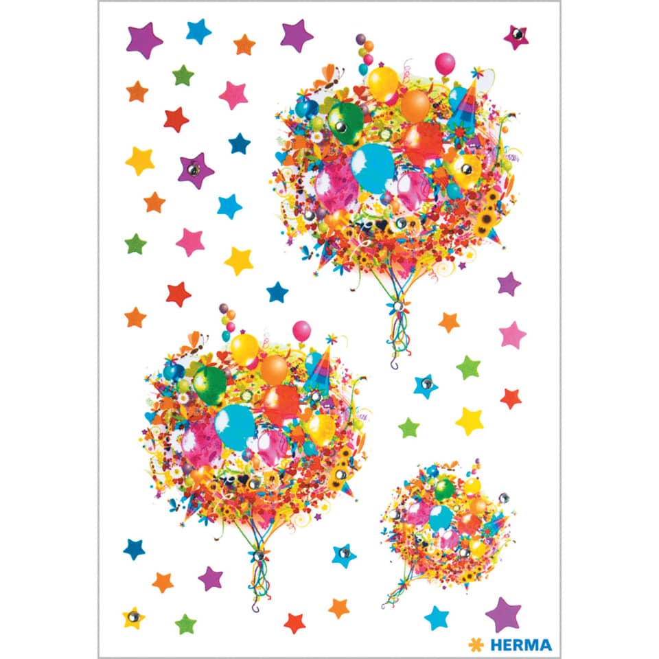Sticker Blumenliebe mit Glitzersteinchen, 38 Stück HERMA 15519 HERMA 15519 m.Glitzersteinchen