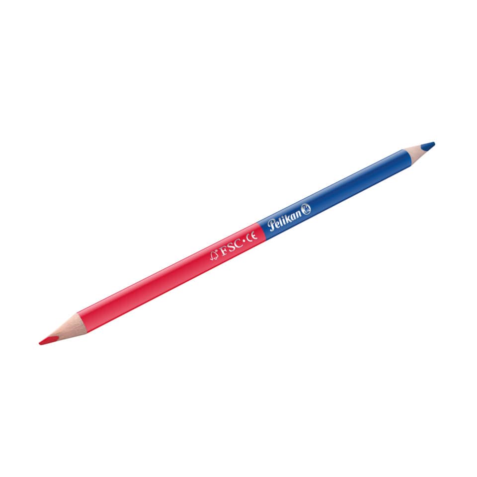 Silbentrennstift dünn, rot/blau PELIKAN 300001232 PELIKAN 300001232 810845 dreieckig