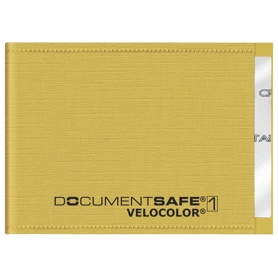Kreditkartenetui Documentsafe gelb   Polypropylen 90x63mm VELOCOLOR 3271 310 VELOCOLOR 3271 310 PP 90x63mm