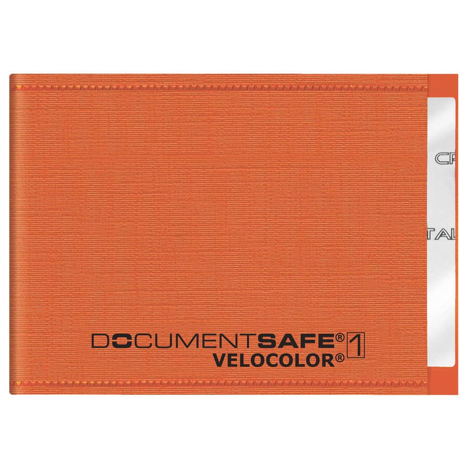 Kreditkartenetui Documentsafe orange   Polypropylen 90x63mm VELOCOLOR 3271 330 VELOCOLOR 3271 330 PP 90x63mm