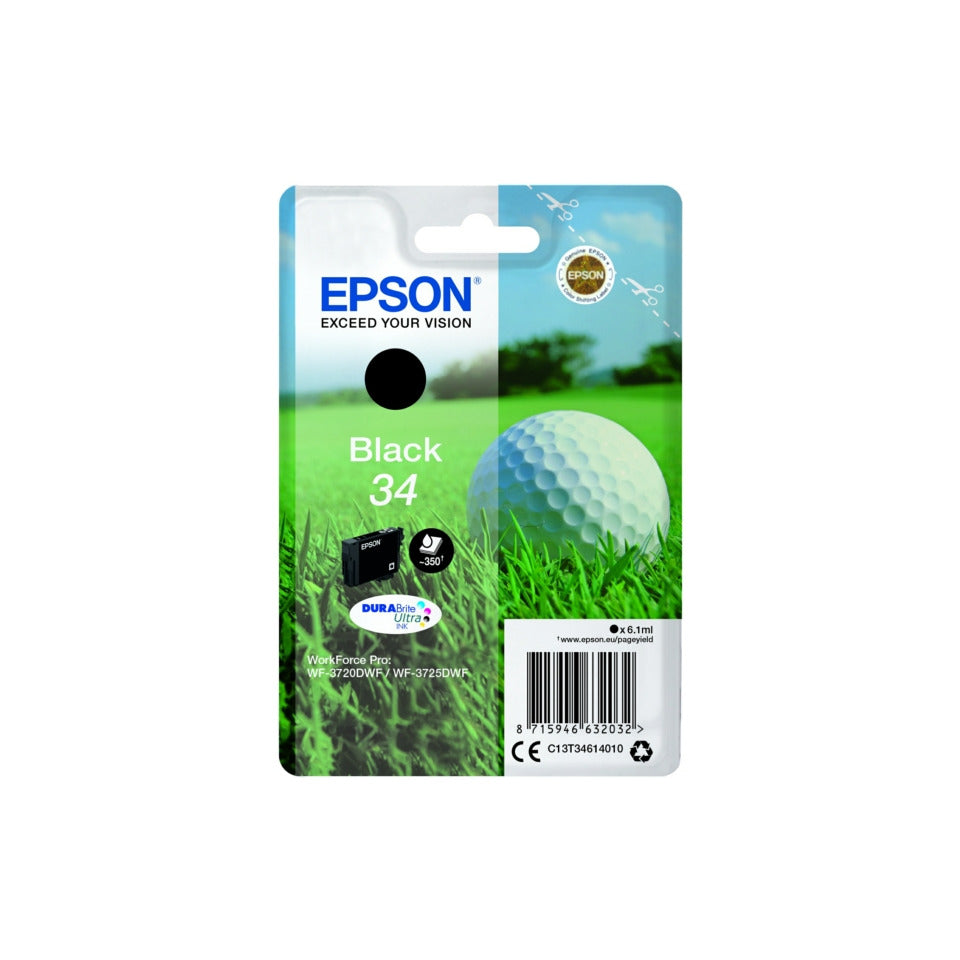 Inkjetpatrone Nr.34 schwarz EPSON C13T34614010
