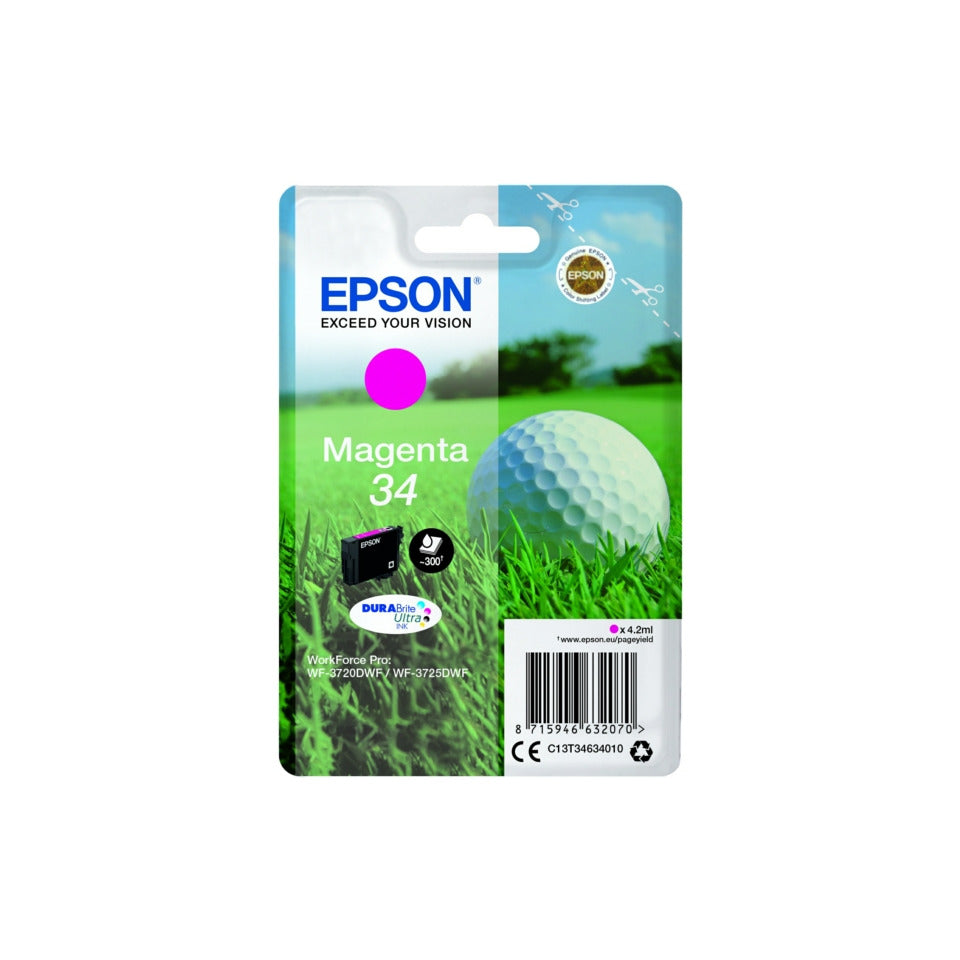 Inkjetpatrone Nr.34 magenta EPSON C13T34634010