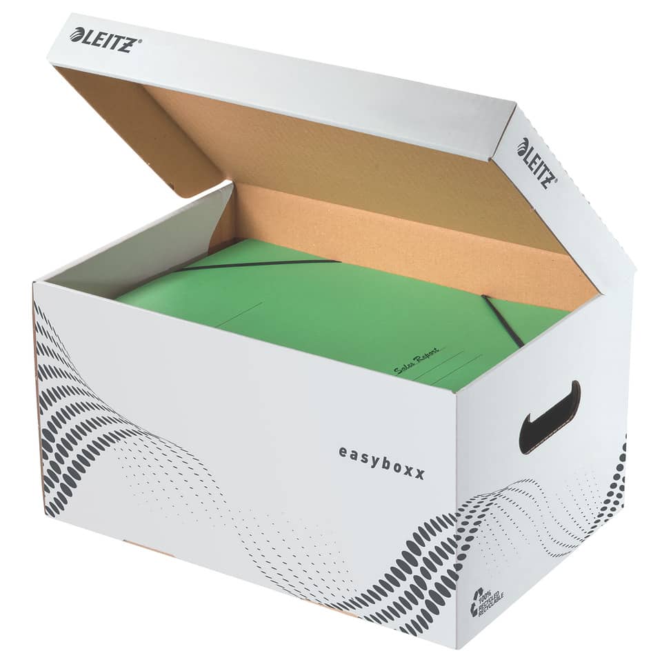 Archivkasten easyboxx S, 10kg, weiß LEITZ 6135-00-00