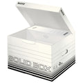 Archiv Container M, mit Klappdeckel, Wellpappe, weiß LEITZ 6118-00-01 LEITZ 6118-00-01 für 3 Boxen zu 10cm