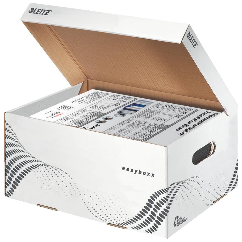 Archivkasten easyboxx S, 10kg, weiß LEITZ 6135-00-00