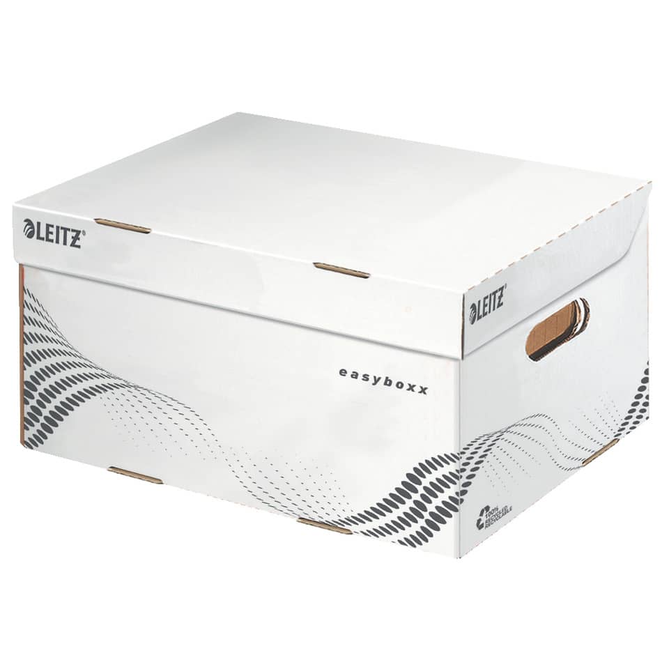 Archivkasten easyboxx S, 10kg, weiß LEITZ 6135-00-00