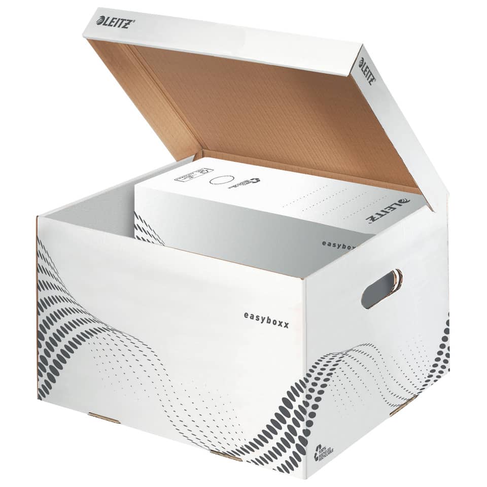 Archivkasten easyboxx M, 15kg, weiß LEITZ 6136-00-00