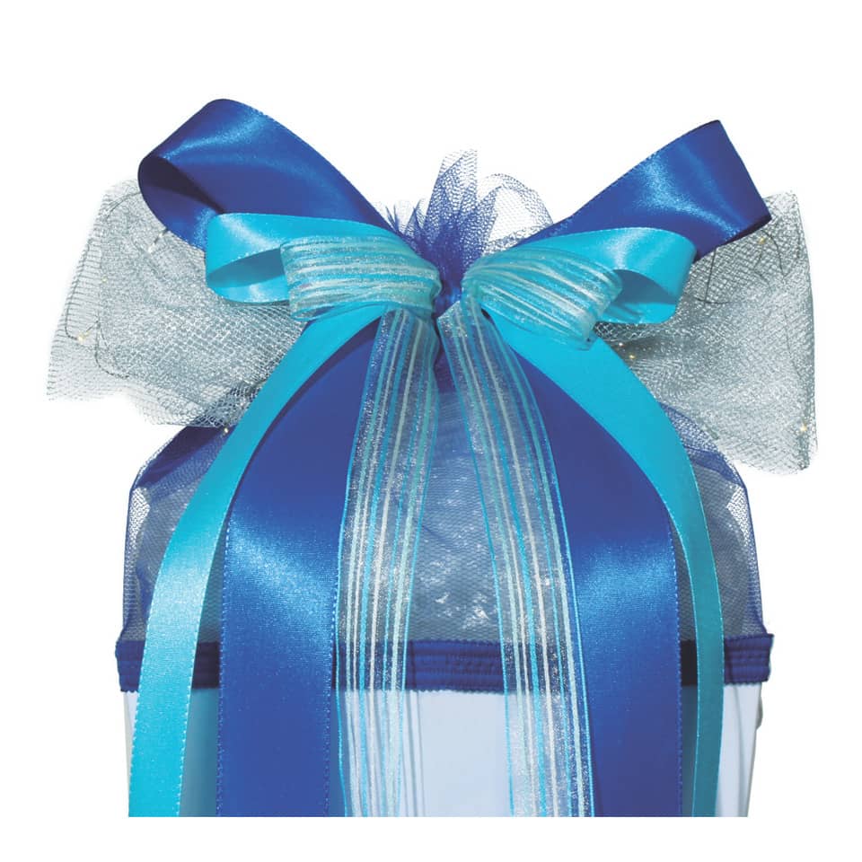 Schultütenschleife, LED-Blue Star, Polyester, 50x23cm ROTH 679293 ROTH 679293 50x23cm