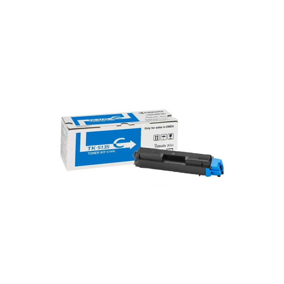 Lasertoner TK-5135C, 5.000 Seiten, cyan KYOCERA-MITA TK5135C KYOCERA 1T02PACNL0