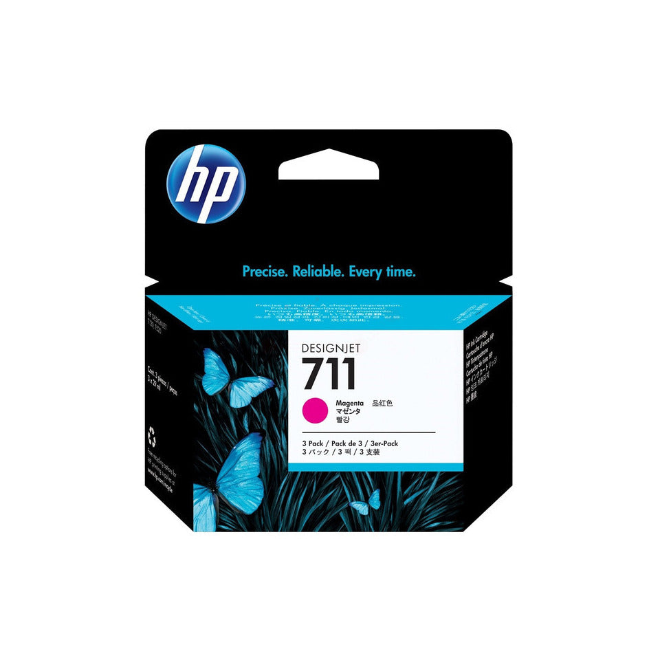 Inkjetpatrone Nr. 711 magenta   3 Stück 29ml HP CZ135A HP CZ135A 29ml