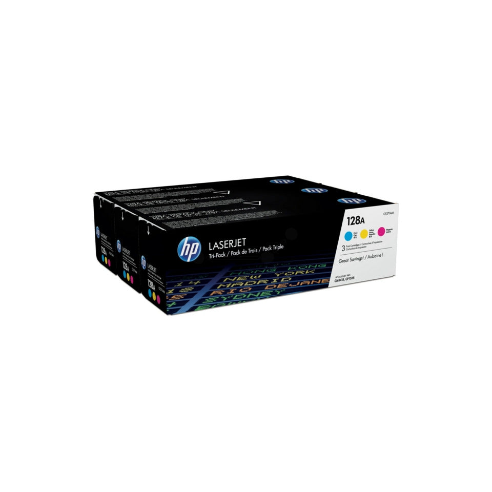 Lasertoner Nr. 128A, 3 x 1.300 Seiten, c/m/y HP CF371AM HP CF371AM 3ST