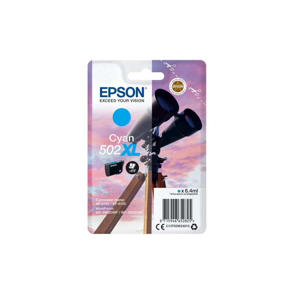 Inkjetpatrone Nr.502XL, 470 Seiten, cyan EPSON C13T02W24010