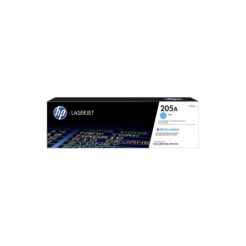 Lasertoner Nr. 205A, 900 Seiten, cyan HP CF531A