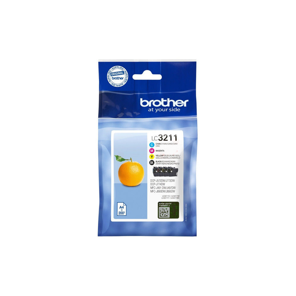 Value Pack, 4 x 200 Seiten, 4-farbig BROTHER LC3211VALDR