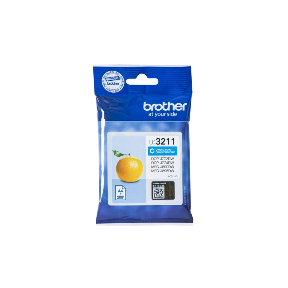 Inkjetpatrone LC-3211C, 200 Seiten, cyan BROTHER LC3211C