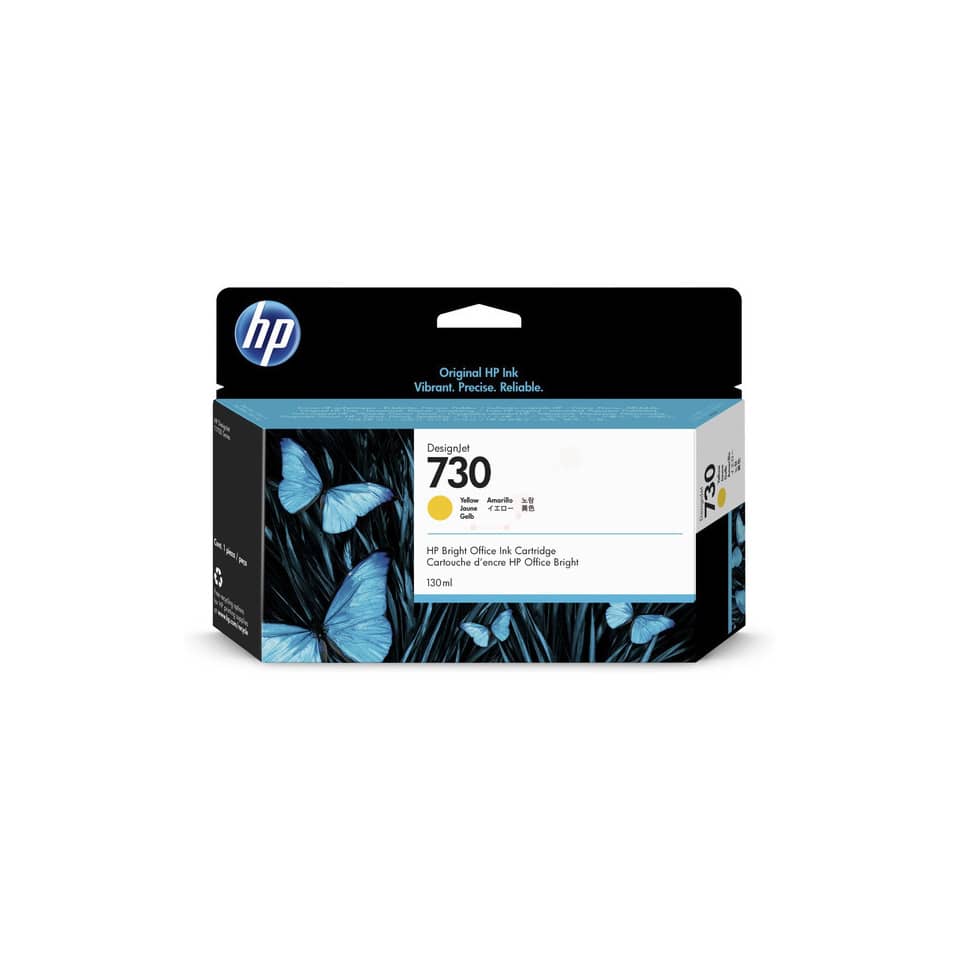 Inkjetpatrone Nr.730, 130 ml, yellow HP P2V64A