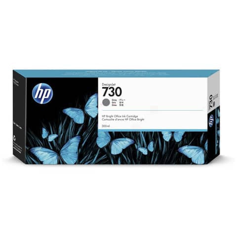 Original HP Tintenpatrone grau (P2V72A,730,NO730)