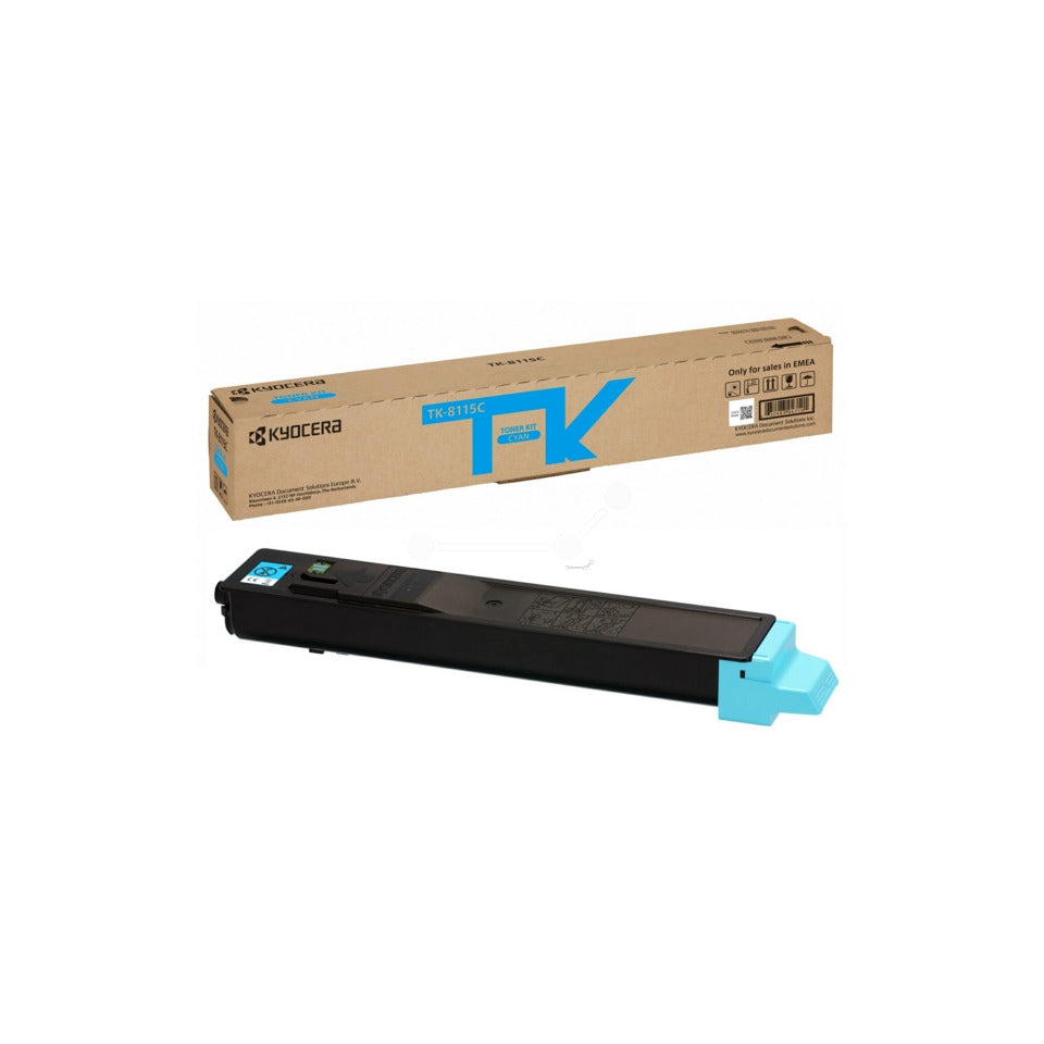 Lasertoner TK-8115C, 6.000 Seiten, cyan KYOCERA-MITA 1T02P3CNL0 KYOCERA 1T02P3CNL0