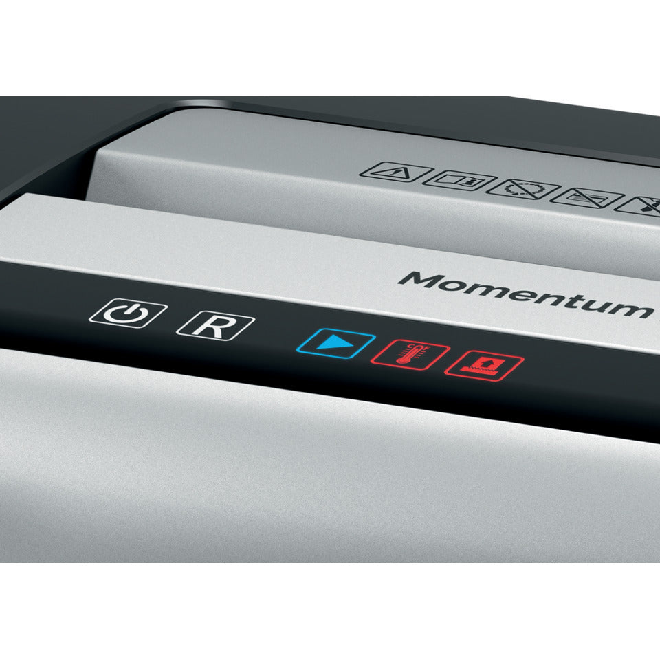 Aktenvernichter Momentum X312, Partikelschnitt 5x42mm, P3, 12 Blatt, schwarz REXEL 2104572EU REXEL 2104572EU  5x42 Partikel  P-3