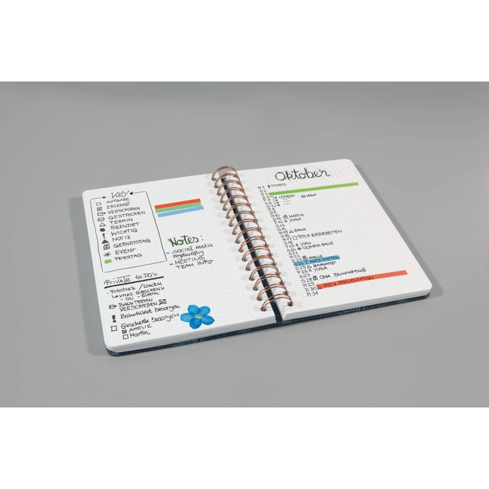 Spiralnotizbuch Jolie Sweet Dots, A5, 120 Blatt, Hardcover, punktkariert SIGEL JN601 SIGEL JN601 Jolie punktkariert