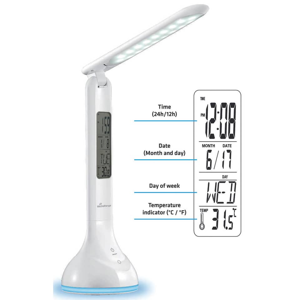 Tischleuchte LED, weiß MEDIARANGE MROS502