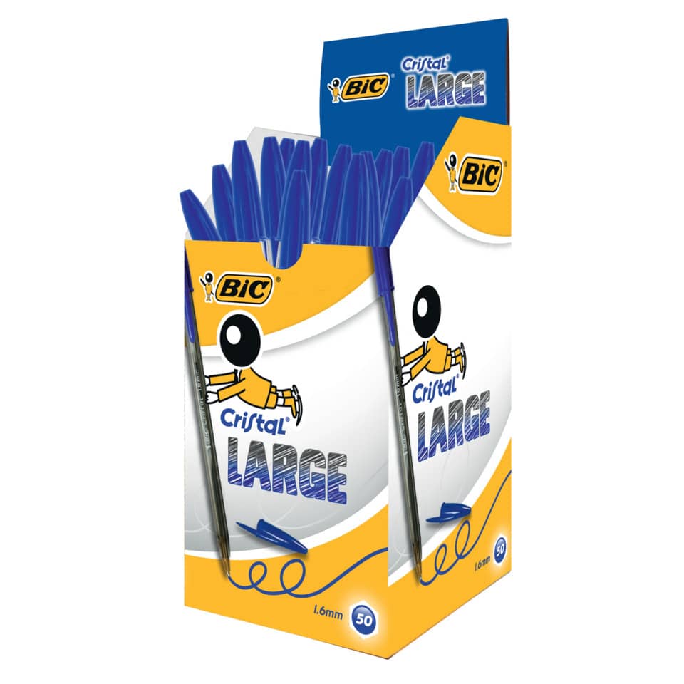 Kugelschreiber Cristal® LARGE, 0,6 mm, blau BIC 880656 BIC CRISTALL 880656 L