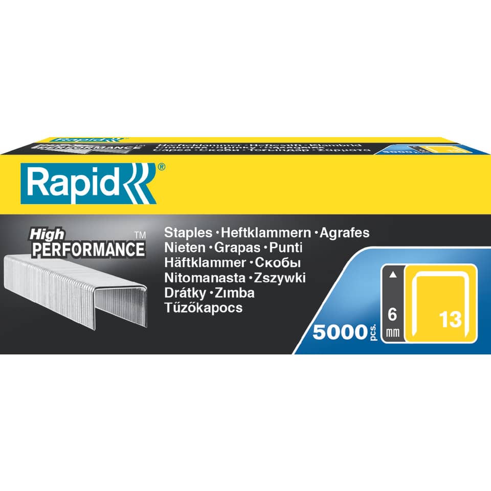 Heftklammern 13/6mm, verzinkt, 5000 Stück RAPID 11830700 RAPID 11830700  5000St