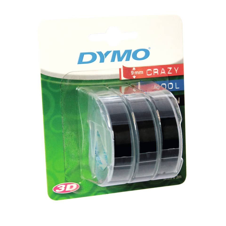 Prägeband Starter Set, 3 Stück, schwarz DYMO S0847730 DYMO S0847730 für OMEGA und JUNIOR