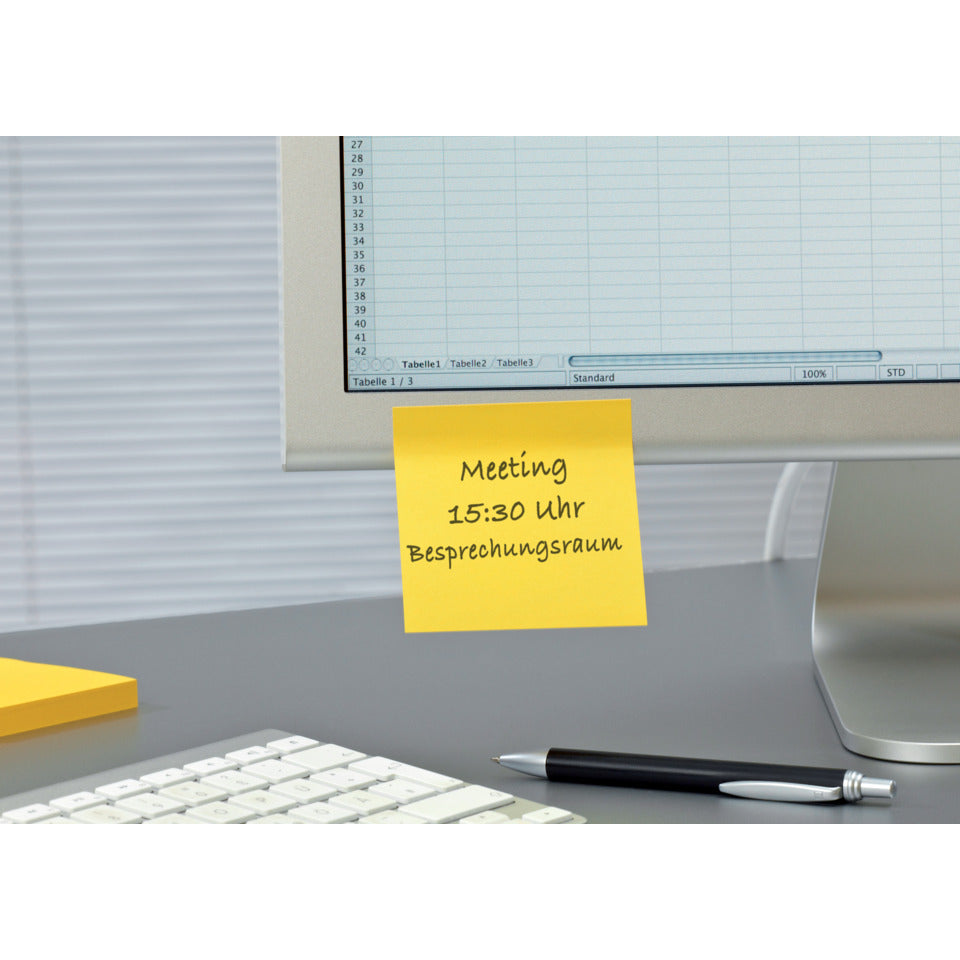 Haftnotizblock Super Sticky Notes Promotion, 76 x 76 mm, gelb, 16 x 90 Blatt POST-IT 65416SYP POST-IT 65416SYP 76x76mm