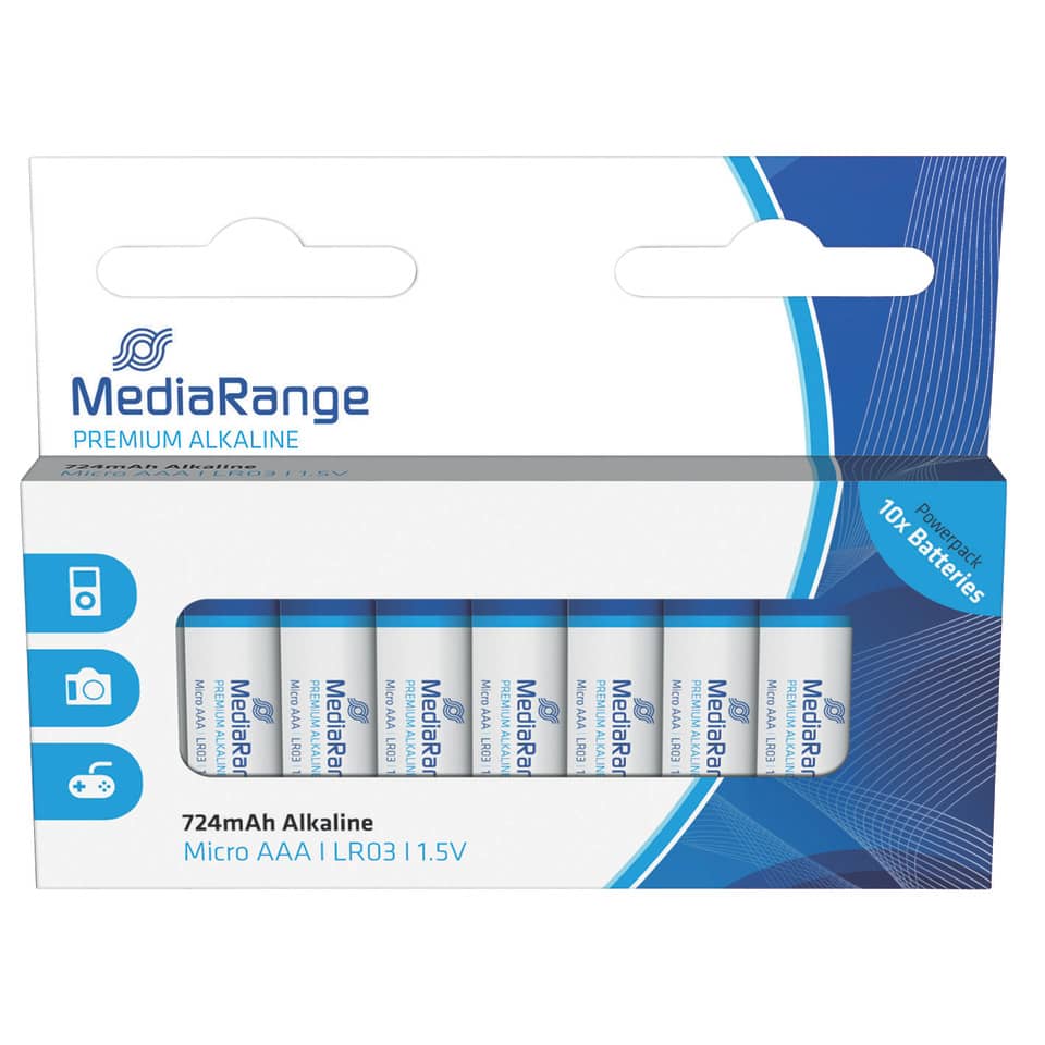 Batterie Alkali-Mangan, LR03/AAA/Micro, 10 Stück MEDIARANGE MRBAT102 MEDIARANGE MRBAT102 LR03