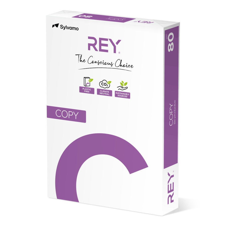 Kopierpapier REY Copy, DIN A3, 80g/qm, weiß, Weißegrad 146 CIE, 500 Blatt REY 86137B80B