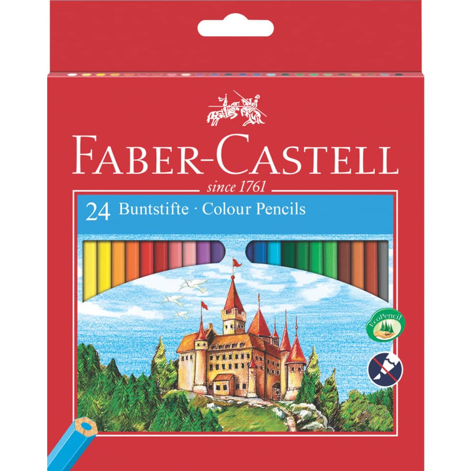 Farbstiftetui Castle, 24 Stück, sortiert FABER CASTELL 120124 FABER CASTELL 120124 Castle