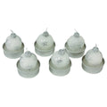 Weihnachts-Teelicht, Kugel, 6 Stück, weiß PBS N23052-4010 N23052-4010 D3cm/44191