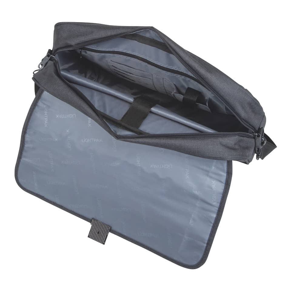 Aktentasche MOTION, 430 x 340 x 120 mm, 600D Polyester, anthrazit LIGHTPAK 46145 LIGHTPAK 46145 43x34x12cm