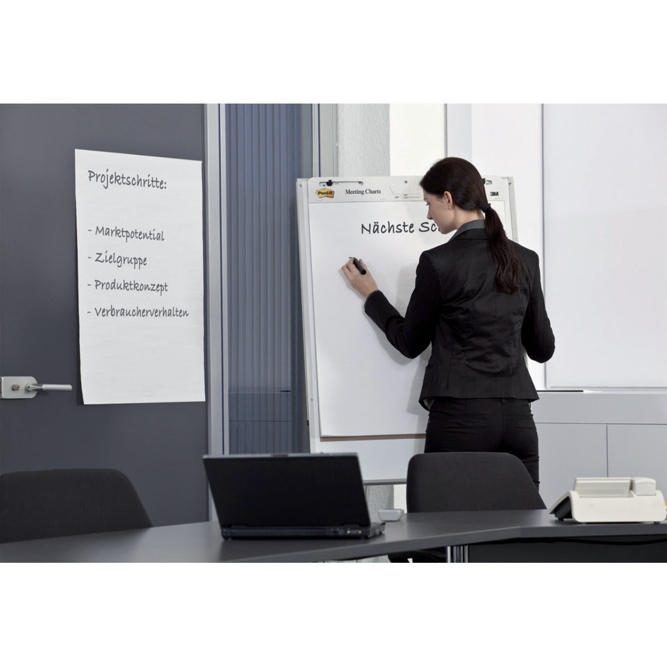Flipchartblock Super Sticky Meeting Chart, weiß, 30% Recycling Papier, blanko, 30 Blatt POST-IT 559RP POST-IT 559RP 30Blatt