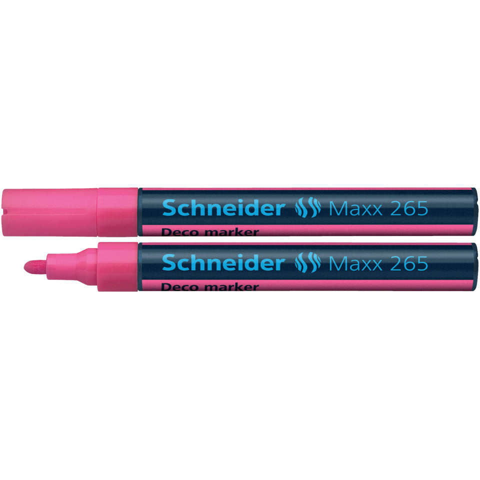 Windowmarker Decomarker Maxx 265, 2-3 mm, rosa SCHNEIDER 126509 SCHNEIDER 126509 1-3mm
