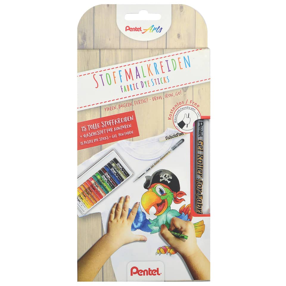 Stoffmalkreide ARTS + Gel Konturenstift PENTEL PTS15/BN15-SET1 PENTEL ARTS PTS15/BN15-SET1