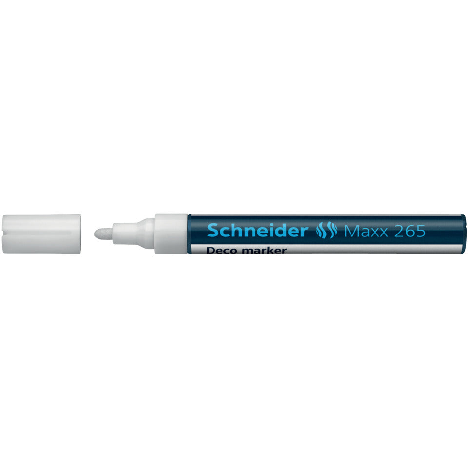 Decomarker Maxx 265, Rundspitze, 2-3 mm, weiß SCHNEIDER 126549 SCHNEIDER 126549 1-3mm