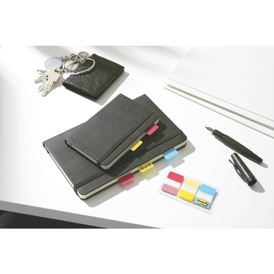 Haftstreifen Index Strong, 25,4x38mm, 3x22 Blatt, sortiert POST-IT 686-PGO POST IT 686-PGO