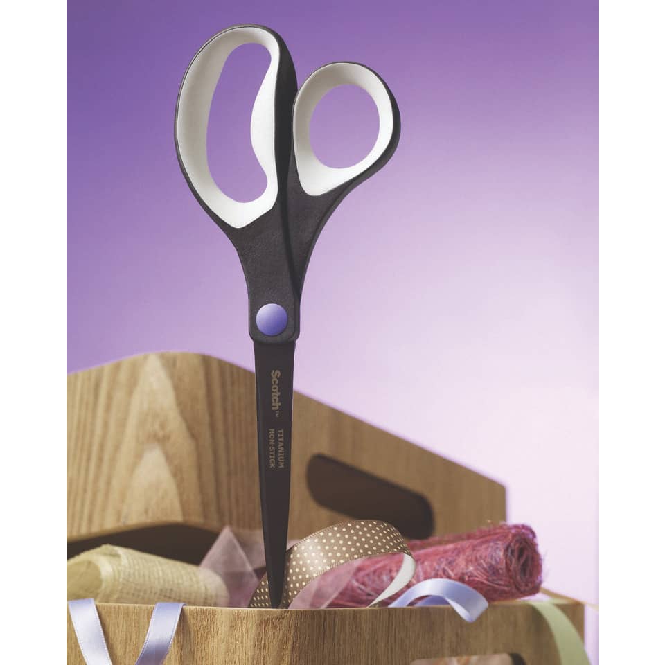 Universalschere Titanium, antihaftbeschichtet, 20cm, weiß/braun SCOTCH 1468TMX SCOTCH 1468TMX Antihaft