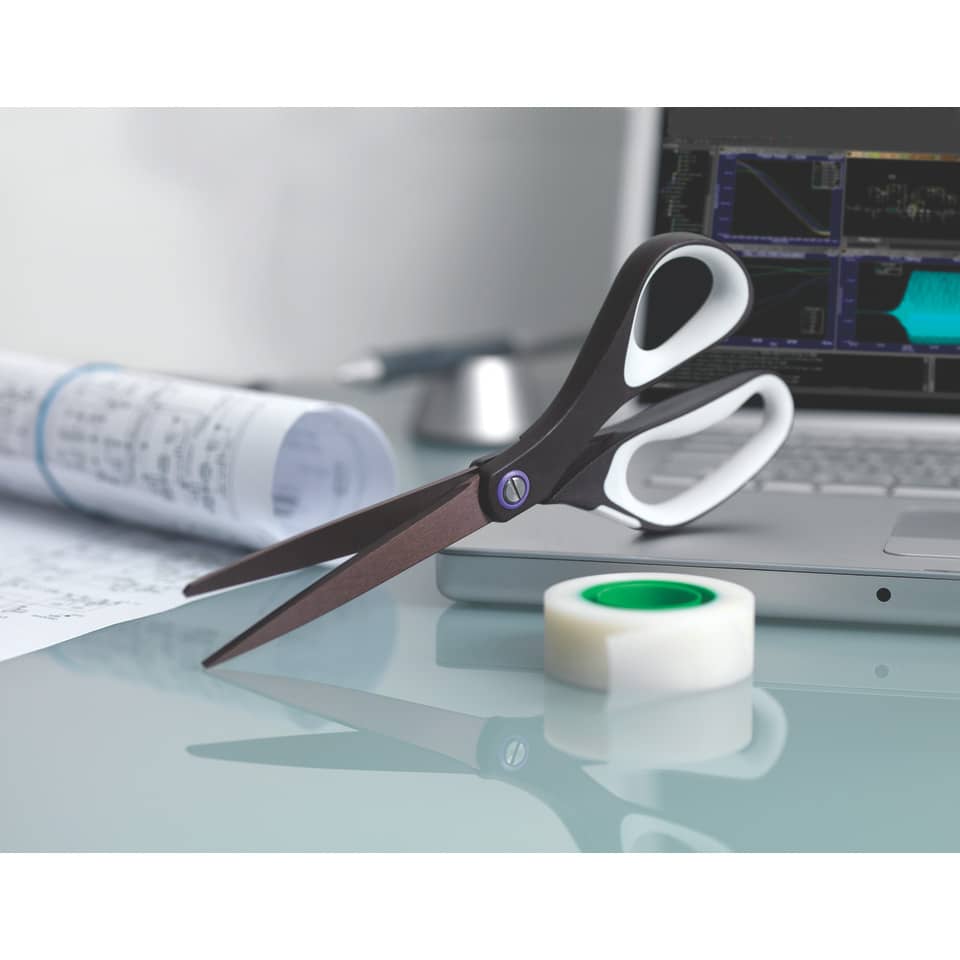 Universalschere Titanium, antihaftbeschichtet, 20cm, weiß/braun SCOTCH 1468TMX SCOTCH 1468TMX Antihaft