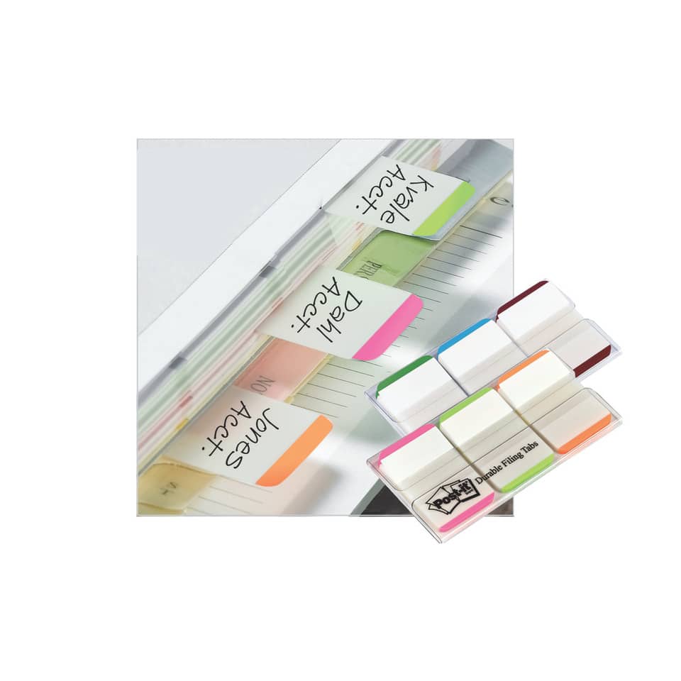Haftstreifen Index Strong, 25,4x38mm, 3x22 Blatt, sortiert POST-IT 686L-GBREU POST-IT 686L-GBREU 3x22Streife