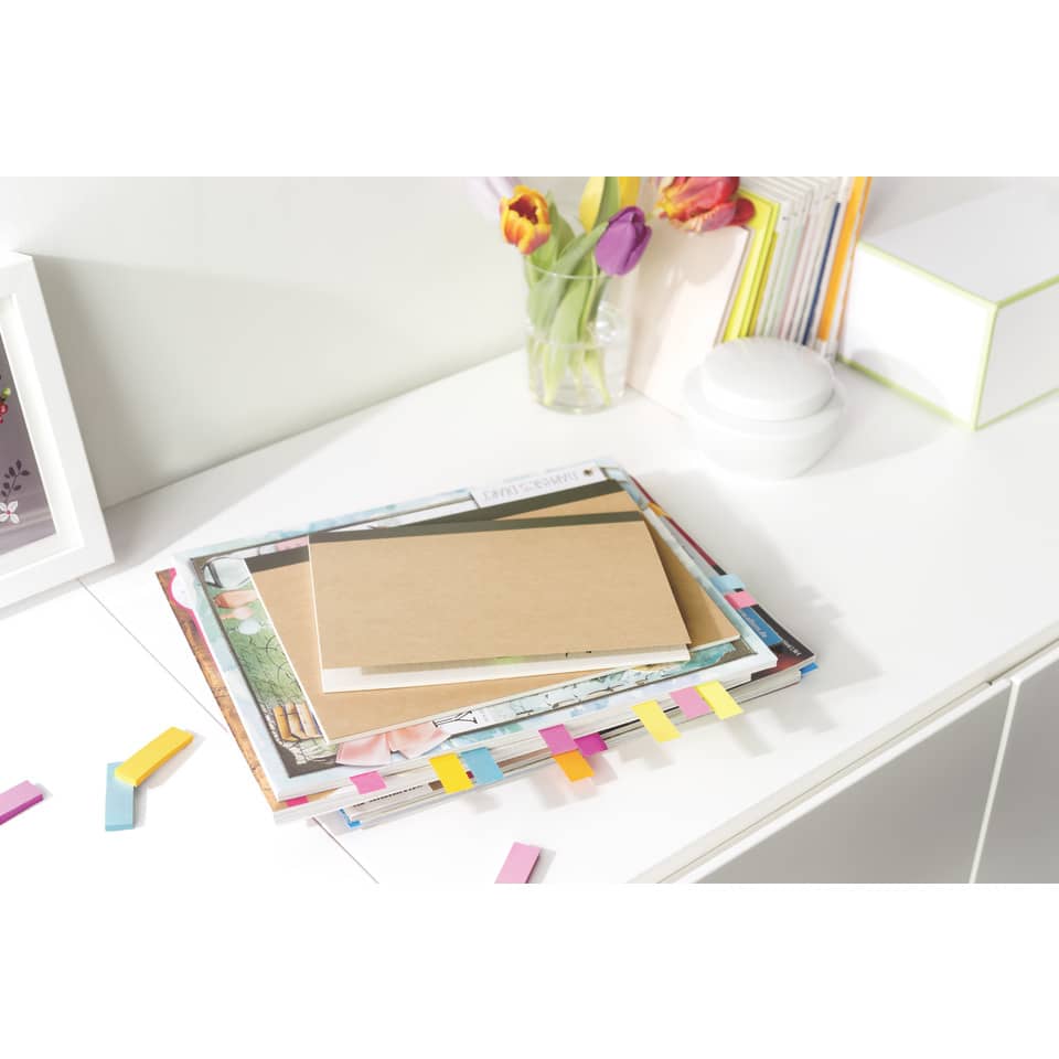 Haftstreifen Page Marker schmal, 15x50mm, 10x50 Blatt, sortiert POST-IT 670-10AB POST-IT 670-10AB  10x50Bl
