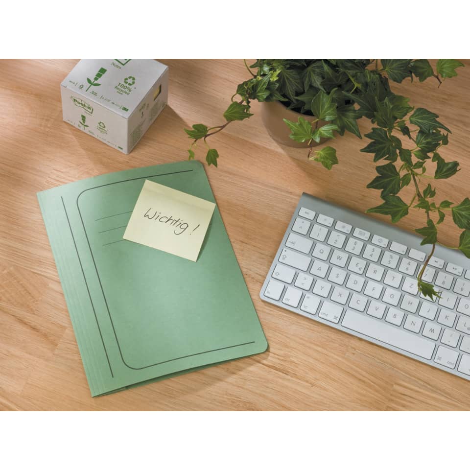 Haftnotizblock Recycling Notes, 76x76mm, Farbe: mint, hellblau, rosa, flamingopink, 6 x 100 Blatt POST-IT 654-1GB POST-IT 6541GB UWF 6x100BL