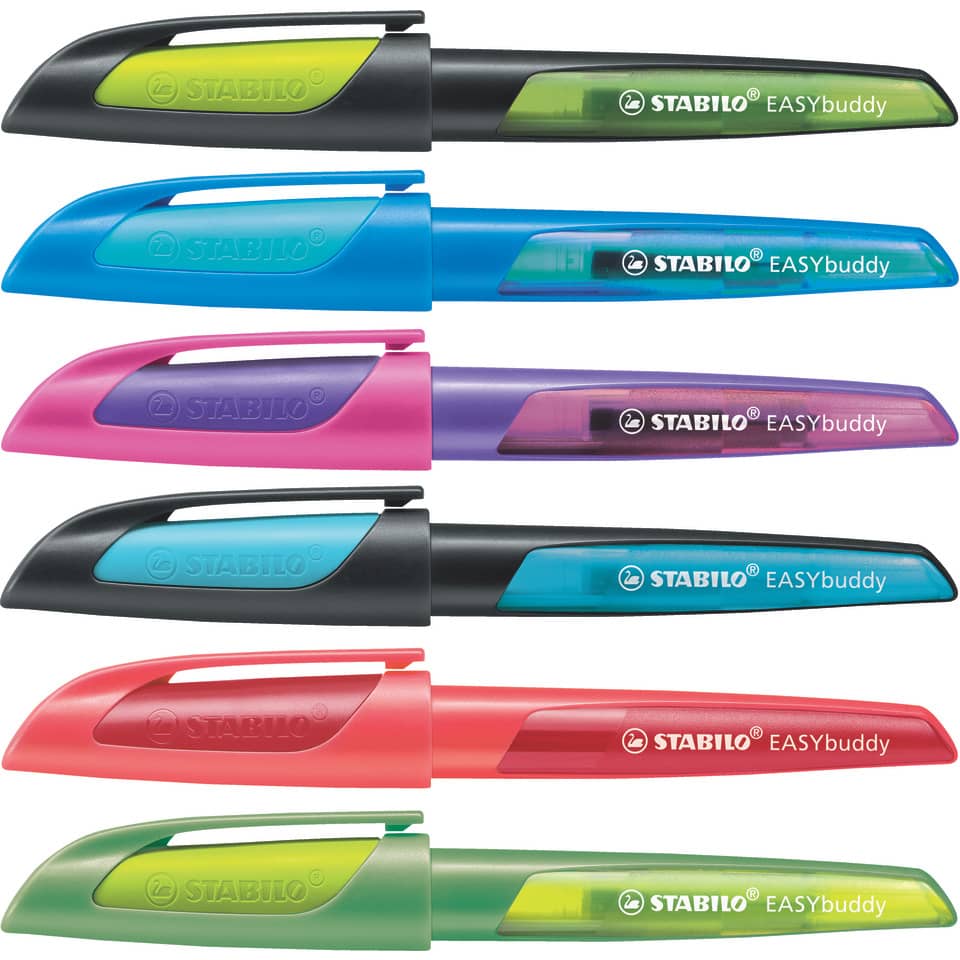 Füllfederhalter EASYbuddy® A, schwarz/hellblau STABILO 5032/4-41