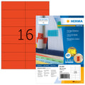 Etiketten permanent, 105x37mm, 1600 Stück, rot HERMA 4257 HERMA 4257 Besorgung