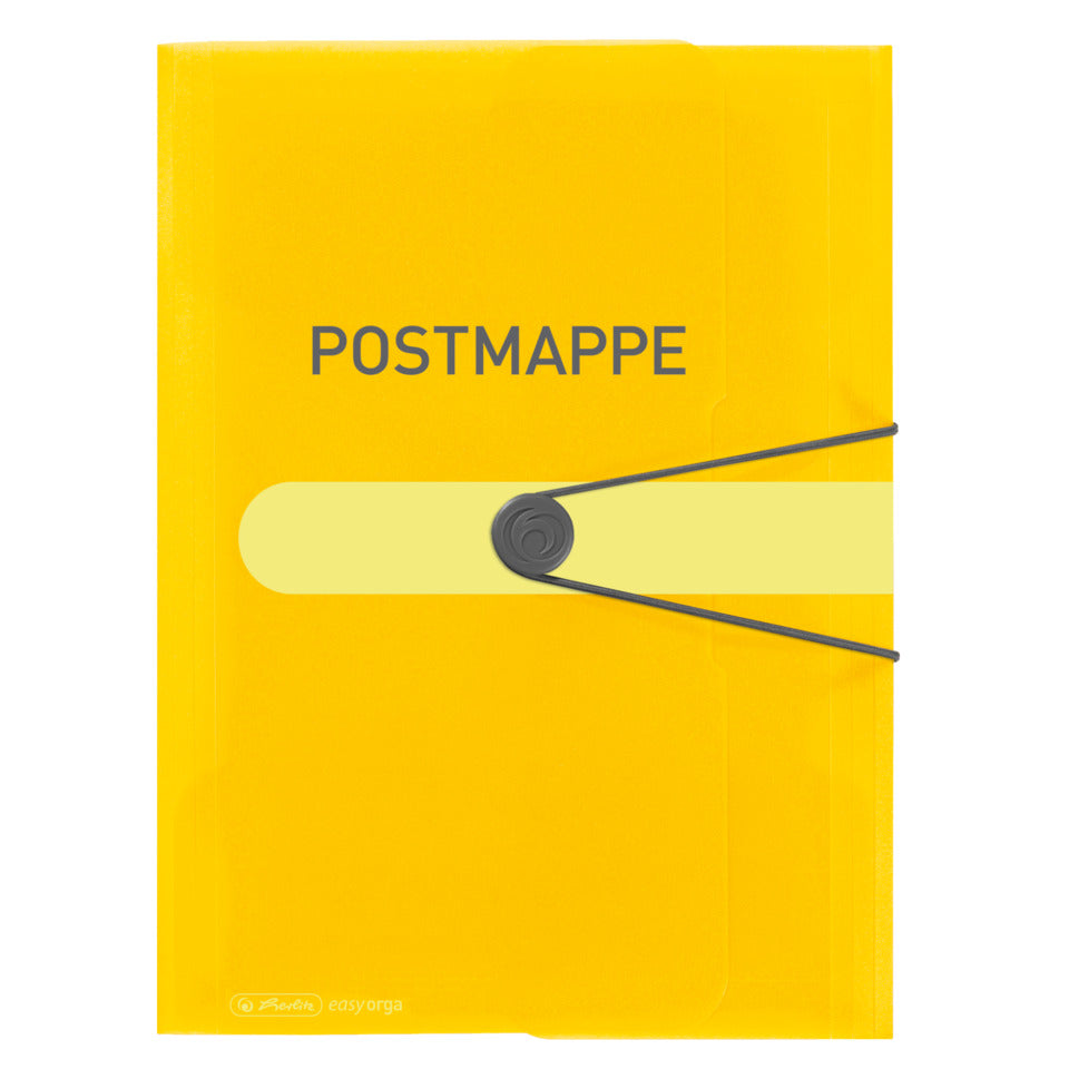 Gummizugmappe, A4, Kunststoff, transparent gelb HERLITZ 300000787 HERLITZ 300000787 11394343 Postmappe