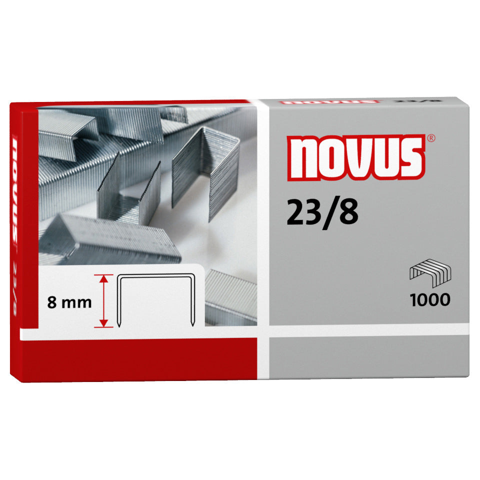 Heftklammern 23/8, 1000 Stück, verzinkt NOVUS 042-0040 NOVUS NV0420040 Verzinkt